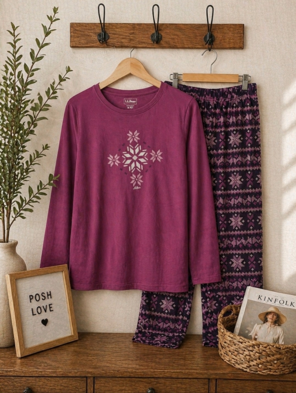 L.L. Bean | Medium Petite | NWOT | "Camp Pajamas" Set